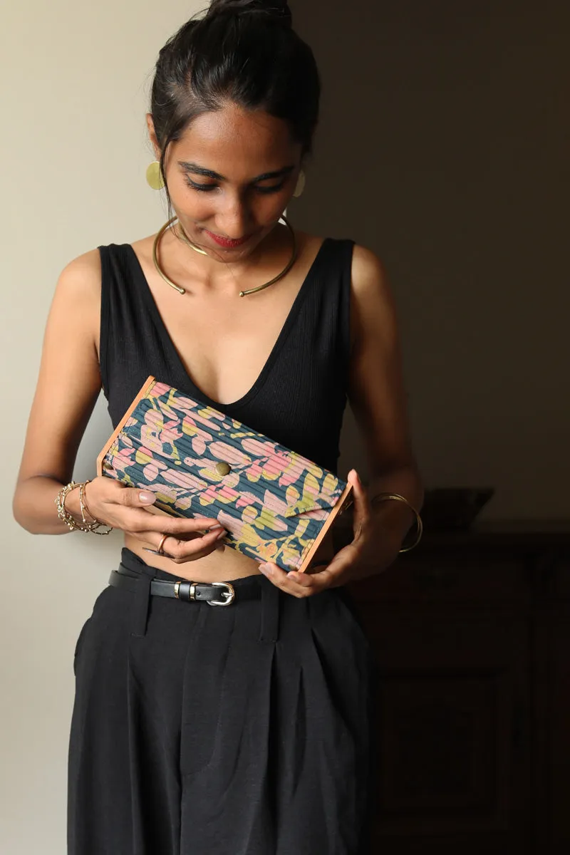 Mini Clutch Leaf Print