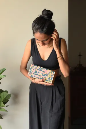 Mini Clutch Leaf Print