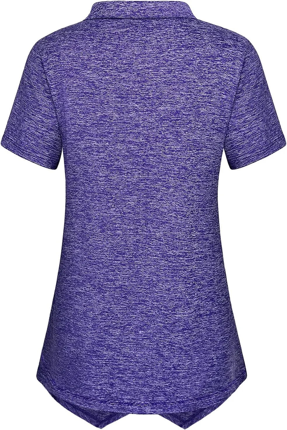 MISS FORTUNE Women's Workout Tops Golf Polo Short Sleeve V Neck Shirts Lightweight Moisture Wicking Athletic Tennis Work Top
