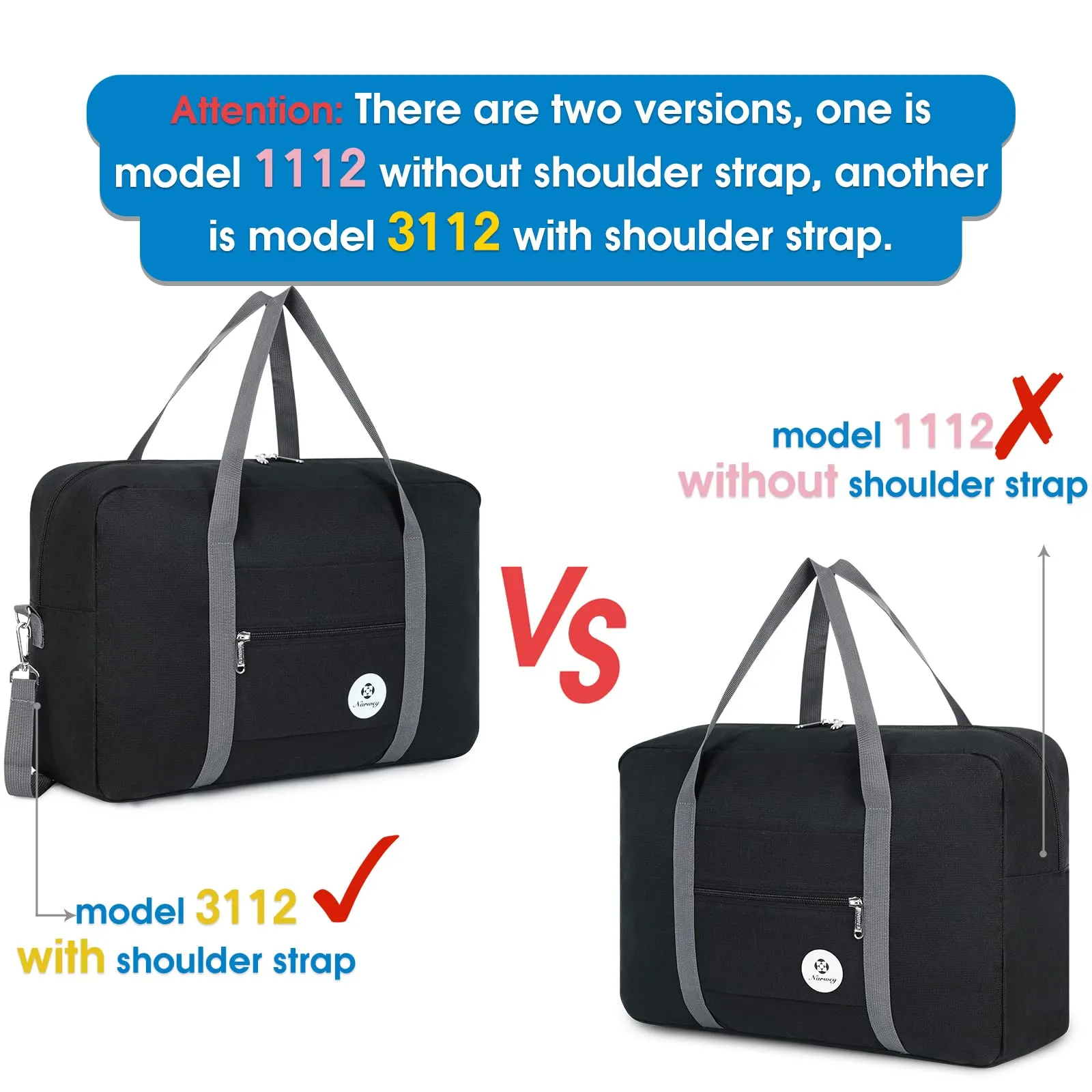 Narwey 1112 Spirit Airlines Duffel Bag