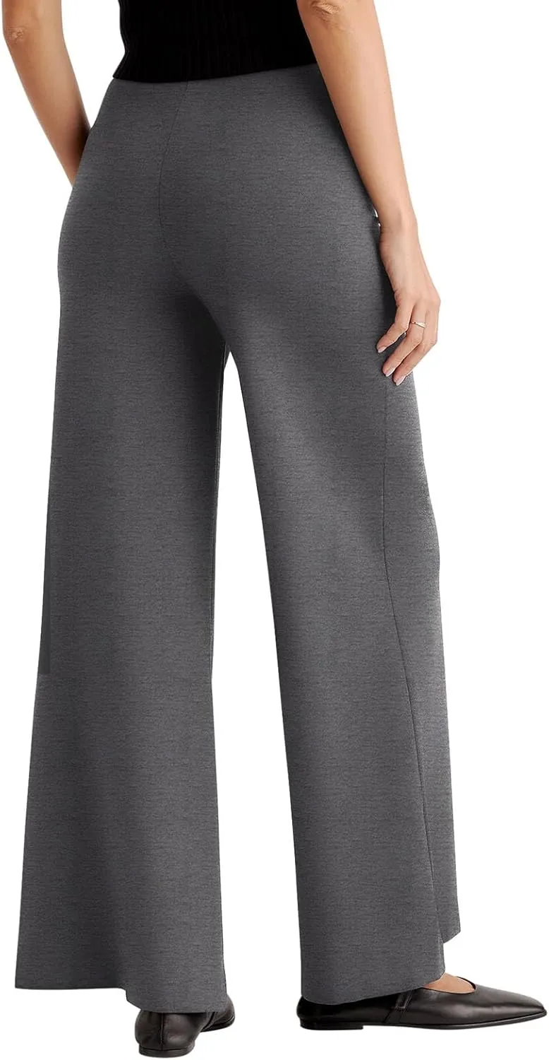 NIMIN Womens Wide Leg Business Casual Pants Dressy Work Slack High Waisted Stretchy Trousers 2025