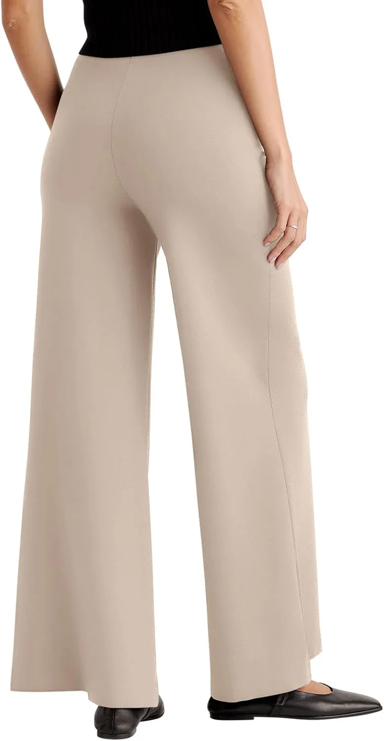 NIMIN Womens Wide Leg Business Casual Pants Dressy Work Slack High Waisted Stretchy Trousers 2025