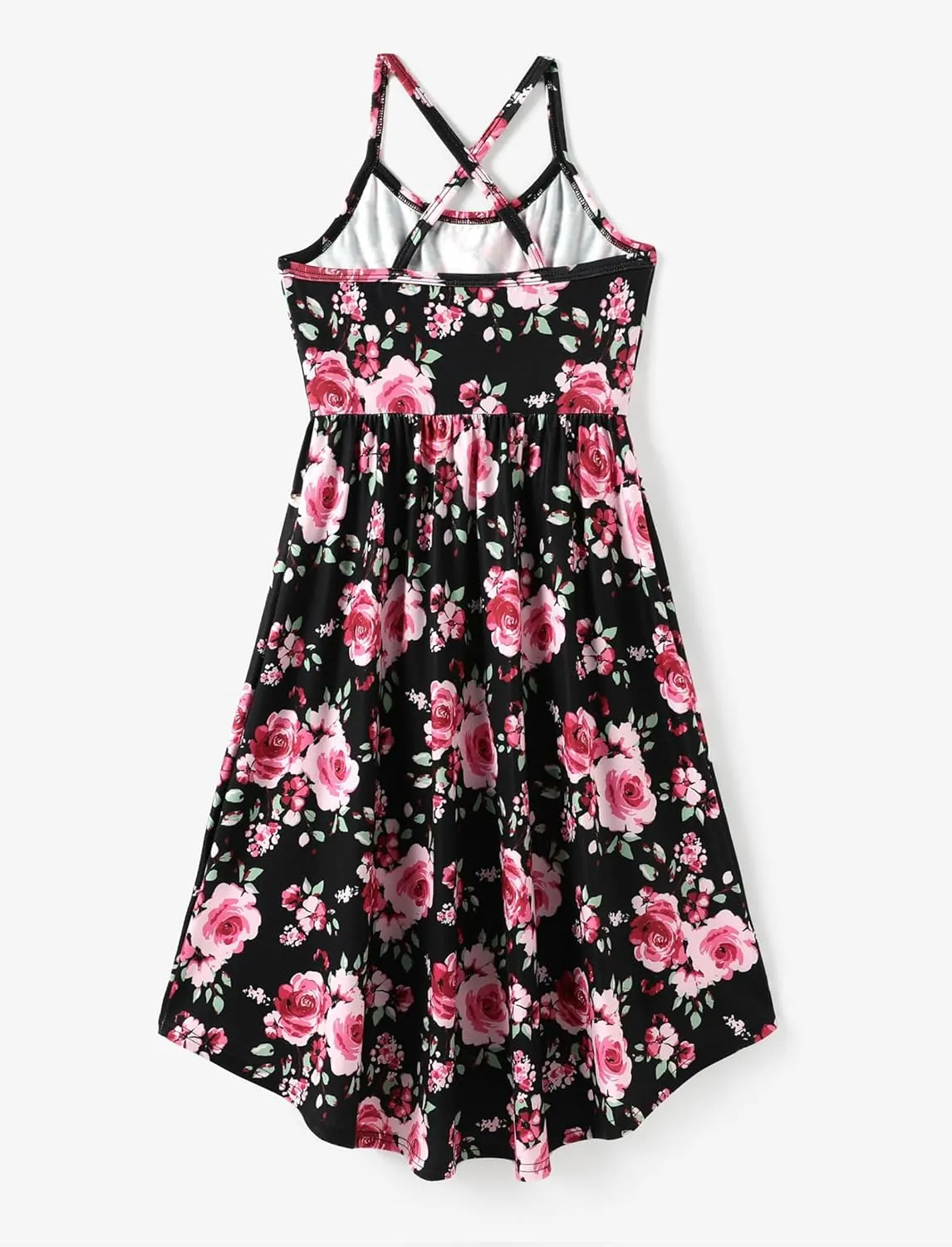 PATPAT Girl's Summer Cami Dresses Sundress Casual Floral Beach Hawaii Holiday Dresses 5-12 Years