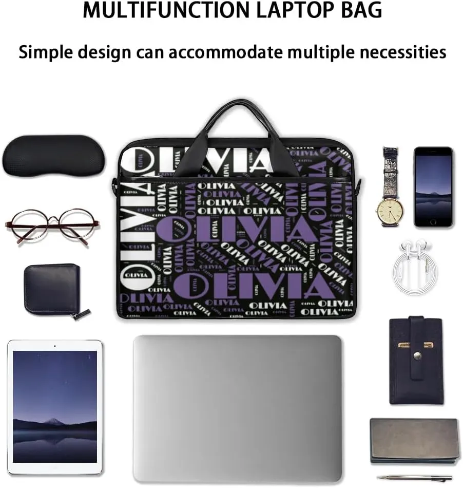 Personalized Laptop Bag Case Briefcases for Men Women, Computer Cases for Laptops, Tablet Shoulder Bag Carrying Case