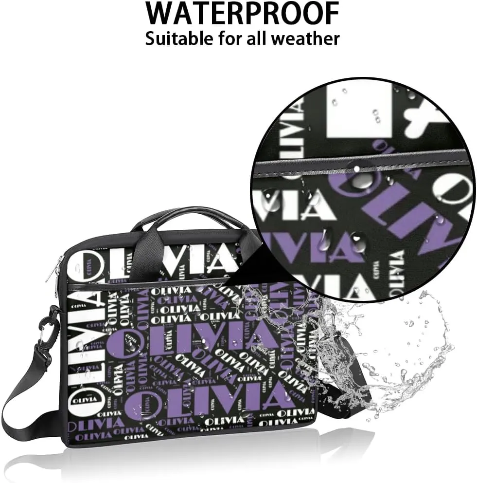 Personalized Laptop Bag Case Briefcases for Men Women, Computer Cases for Laptops, Tablet Shoulder Bag Carrying Case