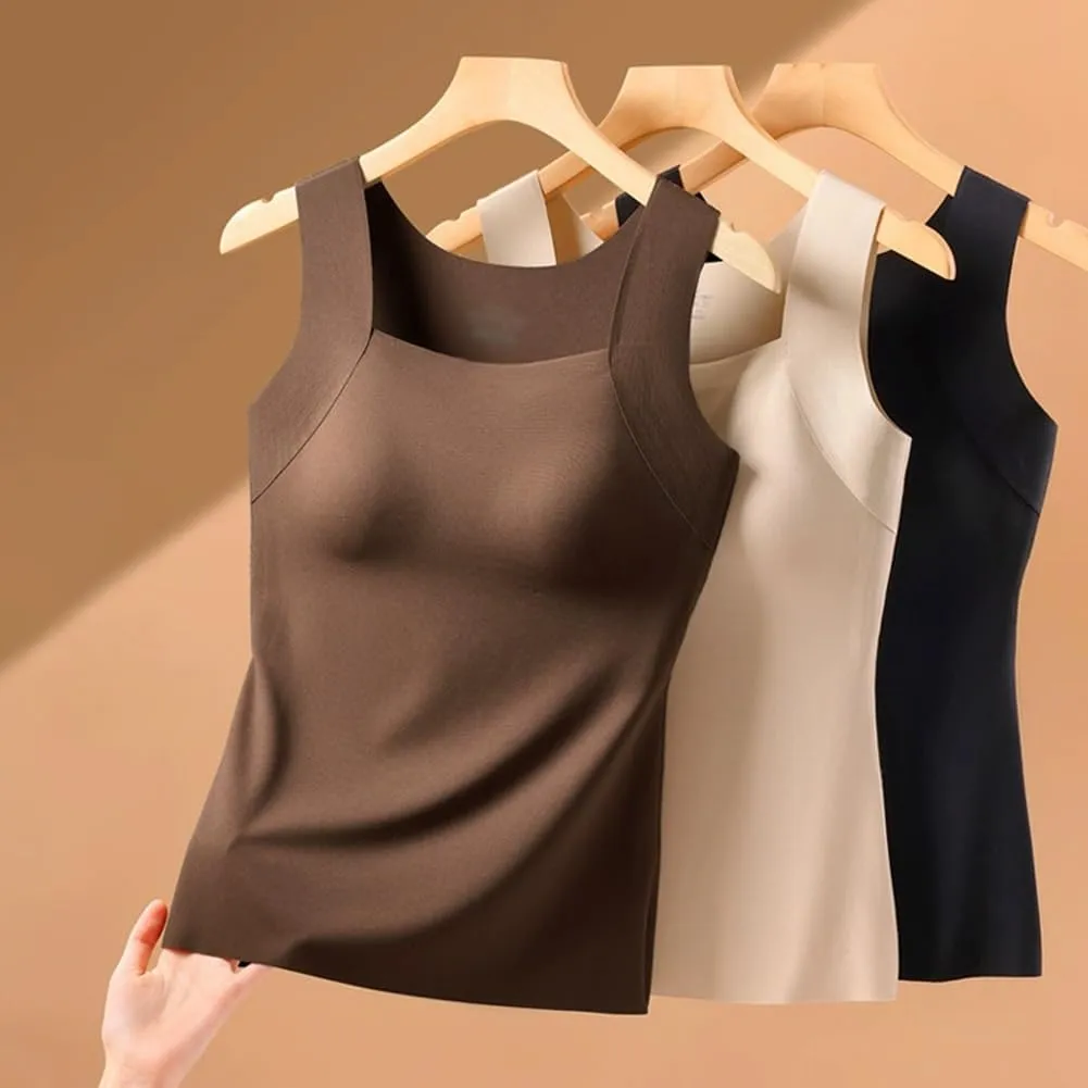 Shamfreshen U Neck Shapewear Built-in Bra Tank, Camisole Tops for Women Built in Bra, Shapewear Tank Tops for Women