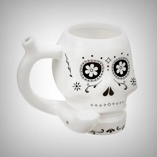 Skull Roast and Toast Smoking Mug
