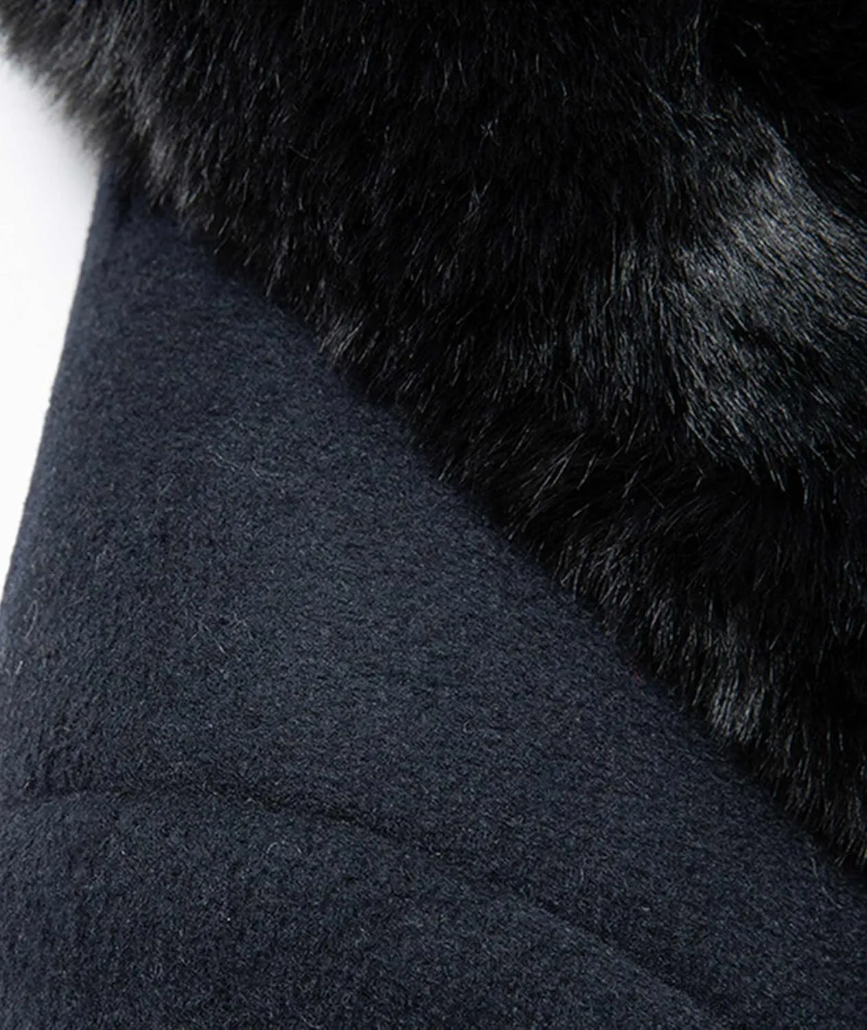 SOMTHRON Men's Wool Blend Trench Coat Faux Fur Collar Fleece Lined Single Breasted Jacket Winter Pea Coat Overcoat