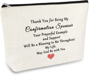 Sponsor Gift Makeup Bag Confirmation Sponsor Gifts for Women Sponsor Thank You Gift Appreciation Gifts Cosmetic Bag AA Sponsor Gift NA Addiction Recovery Gift Birthday Thanksgiving Gift for Sponsor