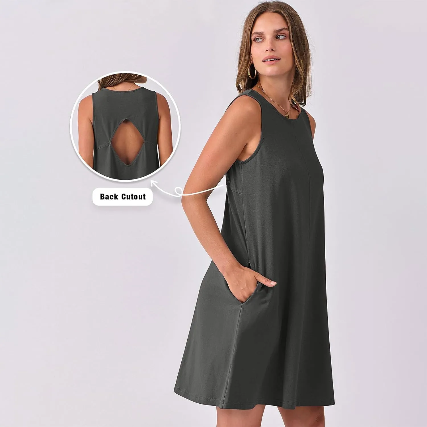 Summer Dresses for Women 2025 Vacation Boho Beach Backless Cover Up Ruffle Mini Dress Casual Loose Flowy Sun Dress