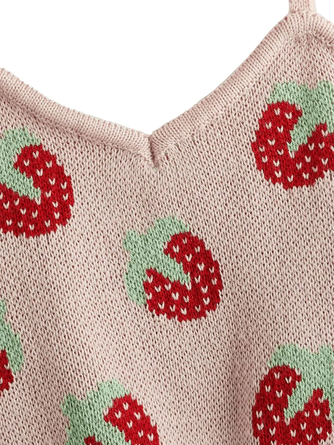 SweatyRocks Women's Lace Patchwork Spaghetti Strap Crop Cami Cute Ribbed Knit Slim Fit V Neck Camisole Tank Tops