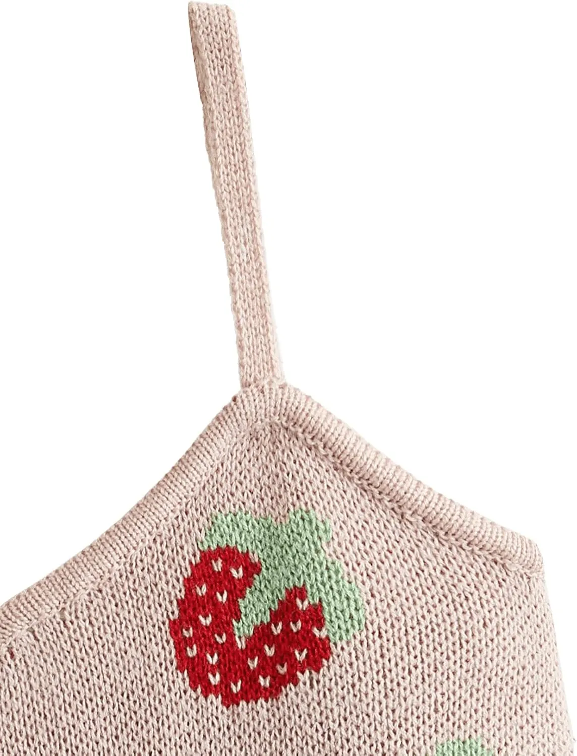 SweatyRocks Women's Lace Patchwork Spaghetti Strap Crop Cami Cute Ribbed Knit Slim Fit V Neck Camisole Tank Tops