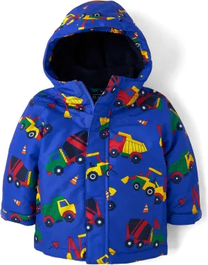 The Children's Place Baby Boys' and Toddler Heavy 3 in 1 Winter Jacket, Wind Water-Resistant Shell, Fleece Inner