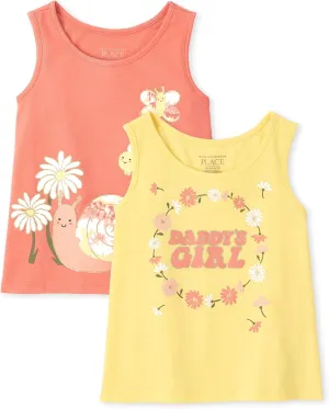 The Children's Place Baby Toddler Girls' Everyday Tank Tops