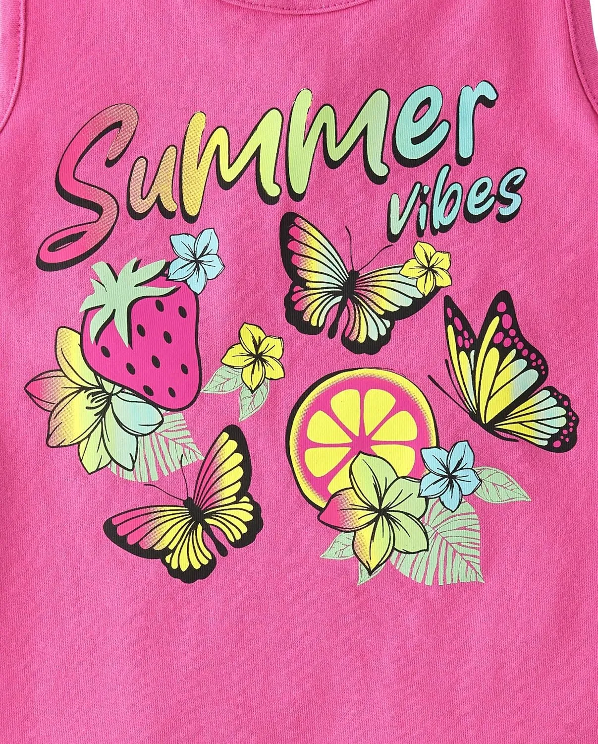 The Children's Place Girls' Graphic Fringe Tank Tops