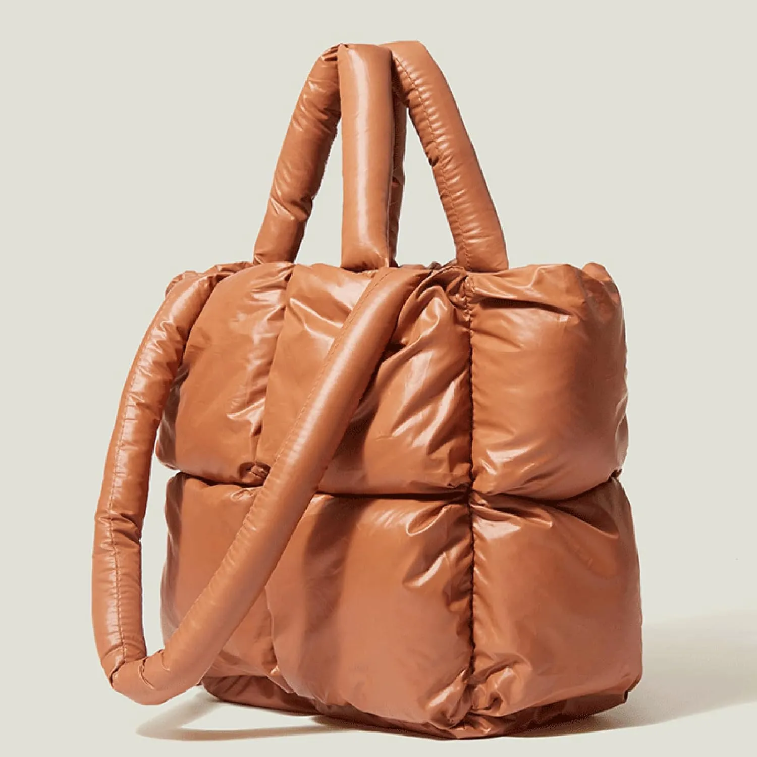 The Tote Bag Women's Light Large Quilted Shoulder Bag Carryall Puffer Hobo Bag For Her Friends Travel College D
