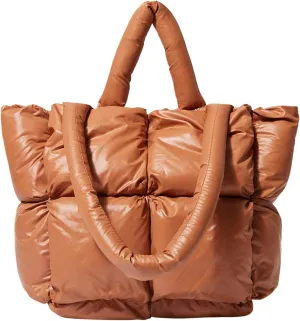 The Tote Bag Women's Light Large Quilted Shoulder Bag Carryall Puffer Hobo Bag For Her Friends Travel College D
