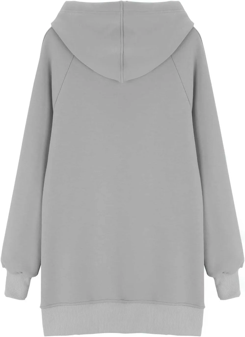 The Warmy Oversized Hoodie Dress for Women Split Hem Pullover Long Sweatshirt with Pocket Valentines Day Gift for Her