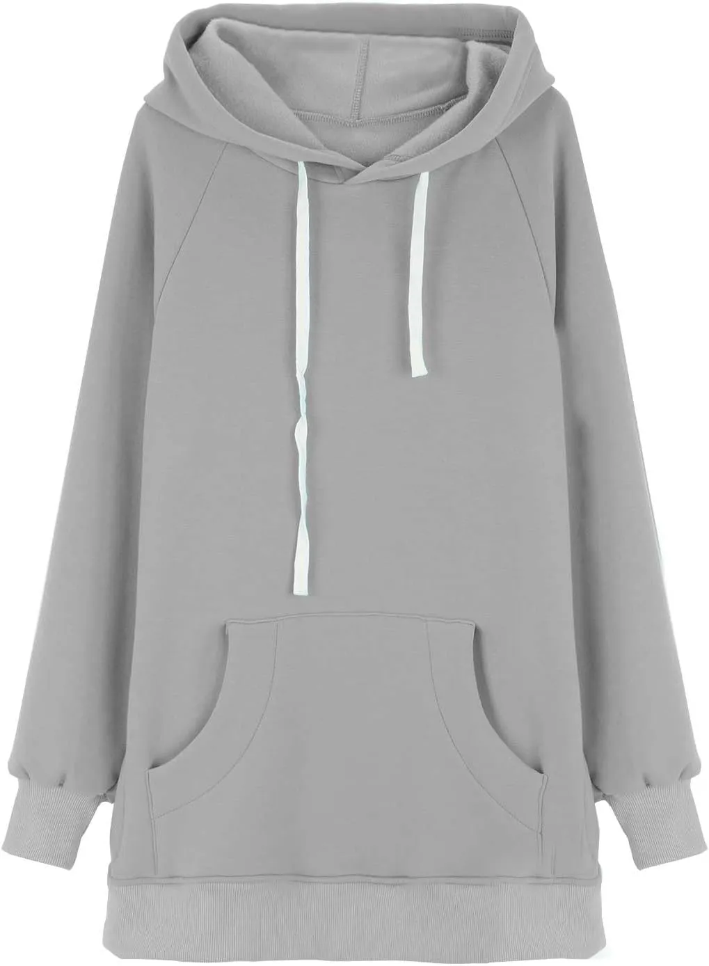 The Warmy Oversized Hoodie Dress for Women Split Hem Pullover Long Sweatshirt with Pocket Valentines Day Gift for Her