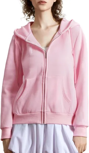 Thopavenoir Women Y2k Zip Up Hoodies Bow Knot Print Oversized Hooded Sweatshirt Vintage Aesthetic Teen Girls Jacket Coat