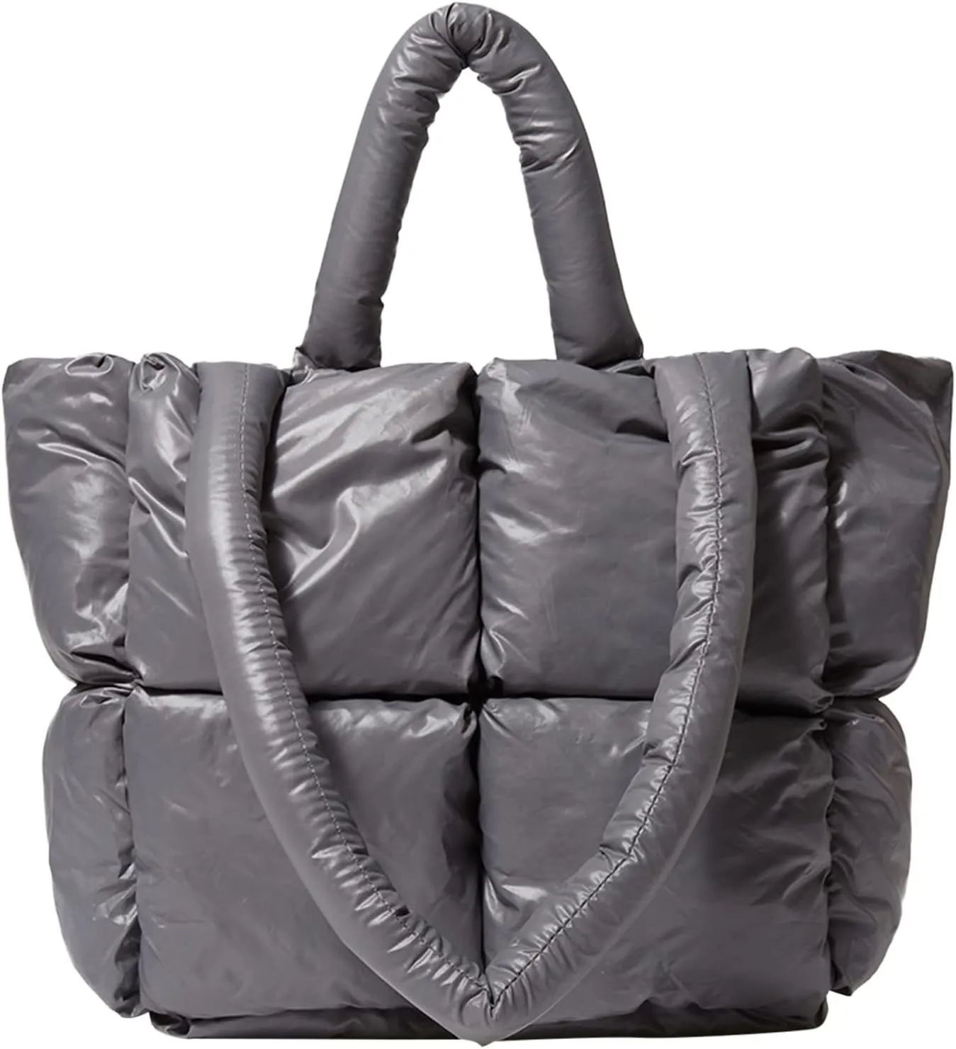 Tote Bag For Women Light Large Quilted Shoulder Bag Carryall Puffer Hobo Bag For Her Friends Travel College D