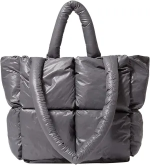 Tote Bag For Women Light Large Quilted Shoulder Bag Carryall Puffer Hobo Bag For Her Friends Travel College D