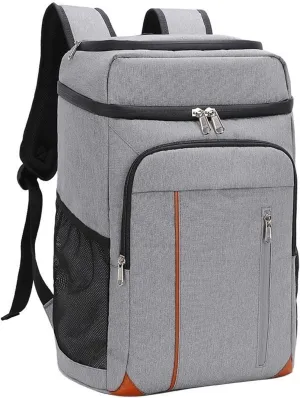 Travel Bag Large Insulated Cooler Bag for Outdoor Picnics and Beach Thermal Food Storage Tote for Car and Refrigerator(Gray)