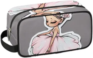 Travel Toiletry Bag for Women Men Cartoon Ballet Hanging Cosmetic Bag Waterproof Makeup Bag for Shaving Makeup Toothbrush & Travel Essentials