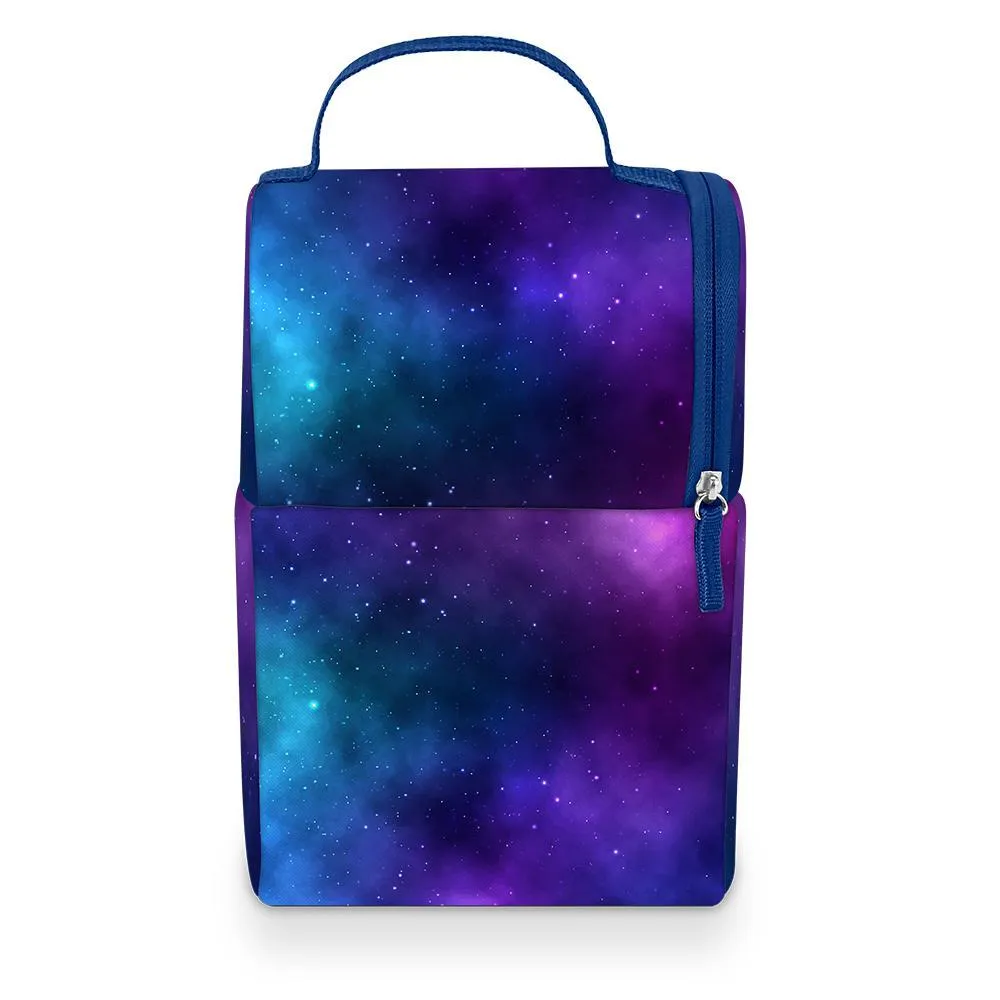 TWEEN DUAL LUNCH BOX GALAXY NAVY/PURPLE