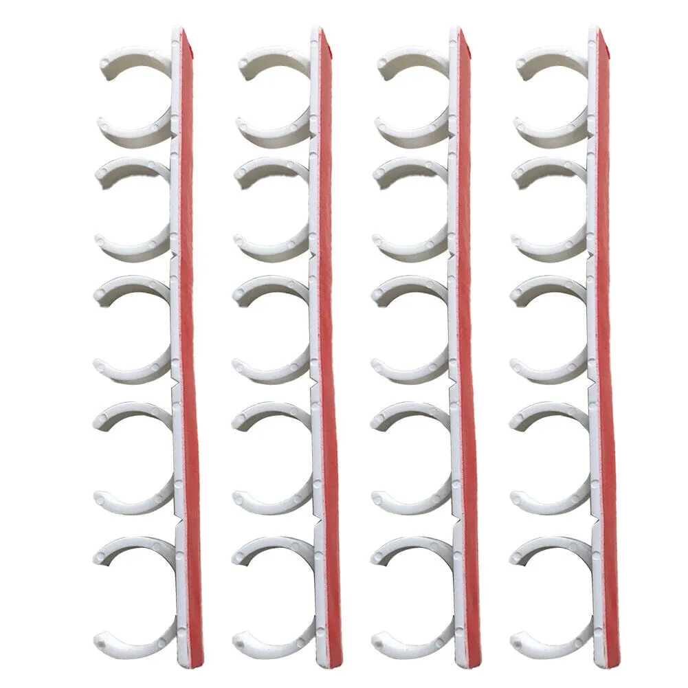 US 4-8Pc 20 Slot Jar Spice Clip Strip Door Wall Universal Organizer Rack Gripper