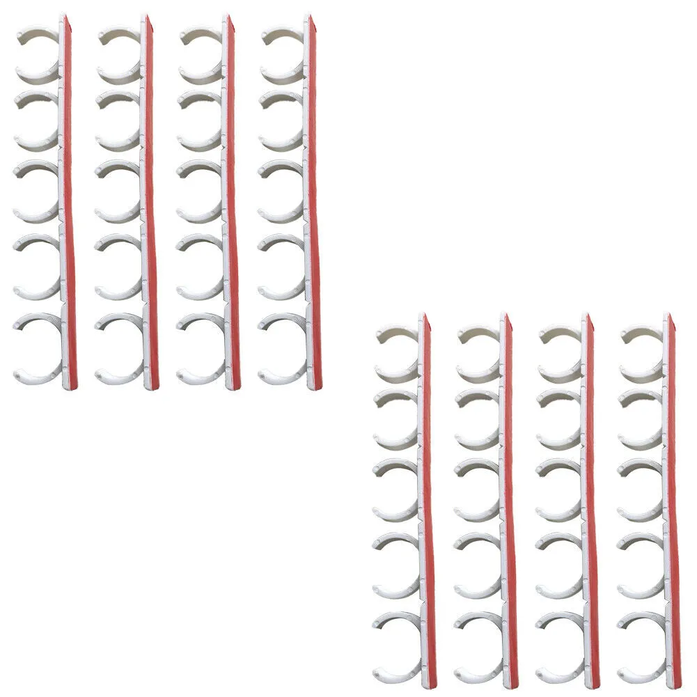 US 4-8Pc 20 Slot Jar Spice Clip Strip Door Wall Universal Organizer Rack Gripper