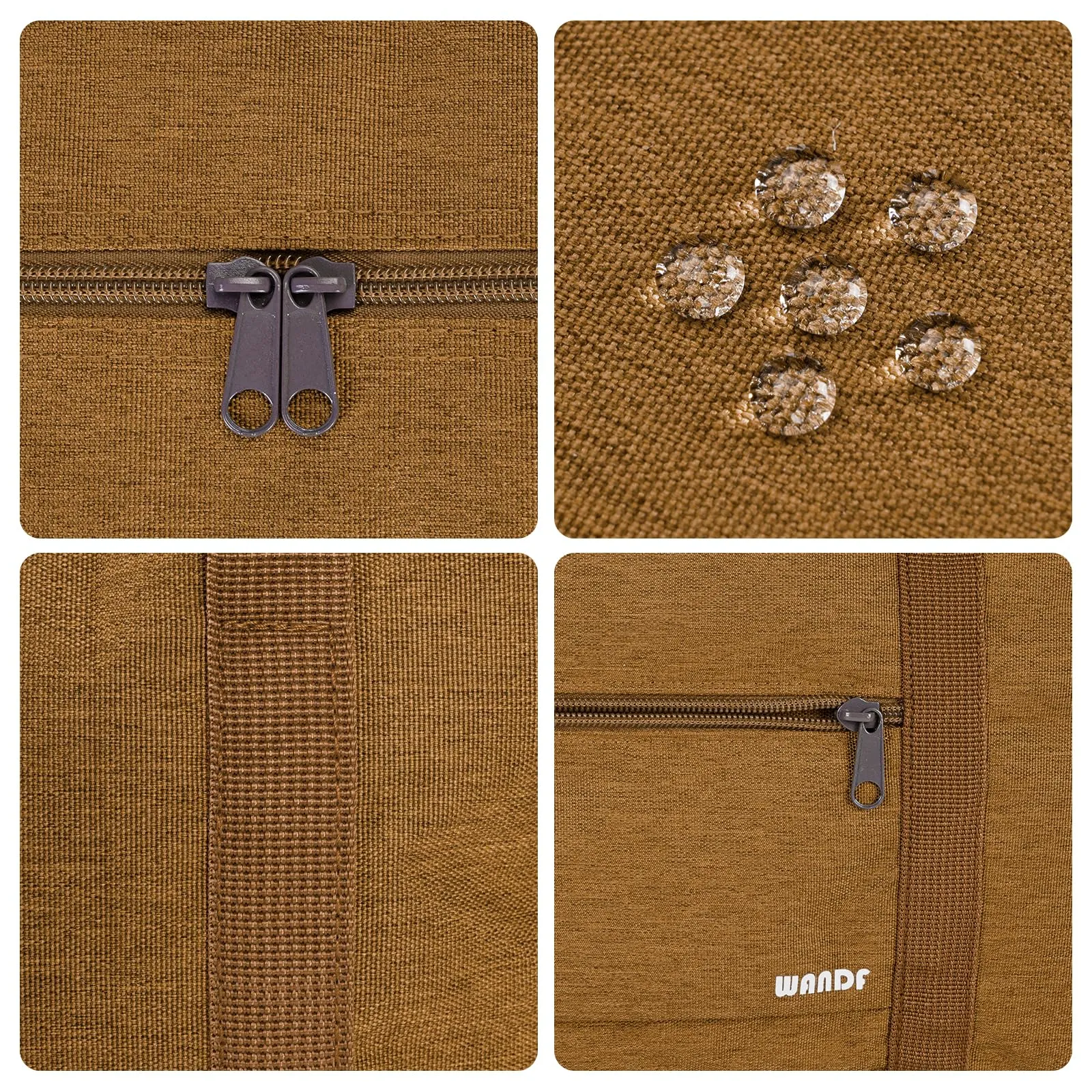 WANDF Denim Luggage Bag For Travel