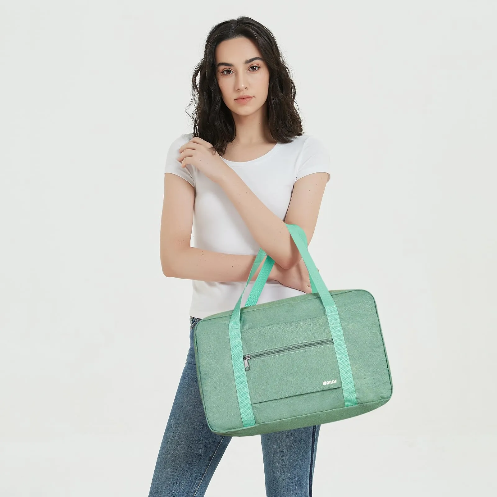 WANDF Denim Luggage Bag For Travel