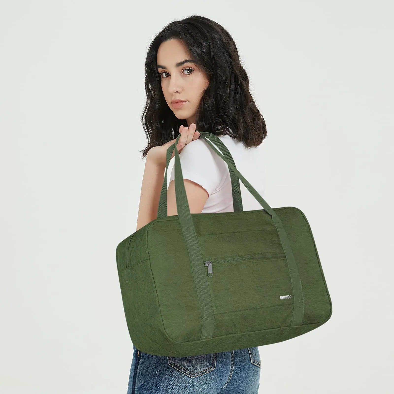 WANDF Denim Luggage Bag For Travel