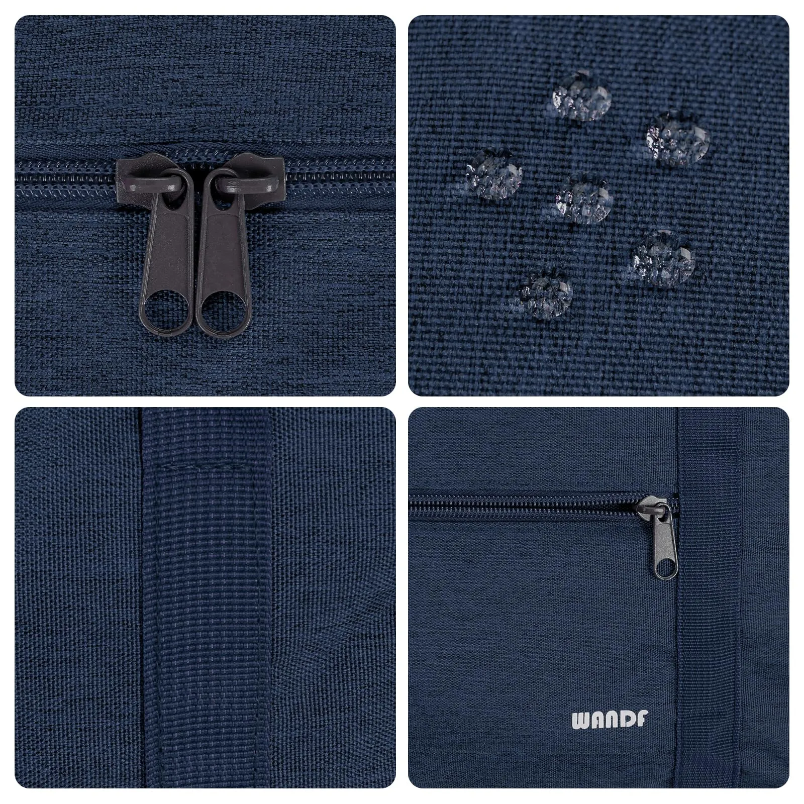WANDF Denim Luggage Bag For Travel