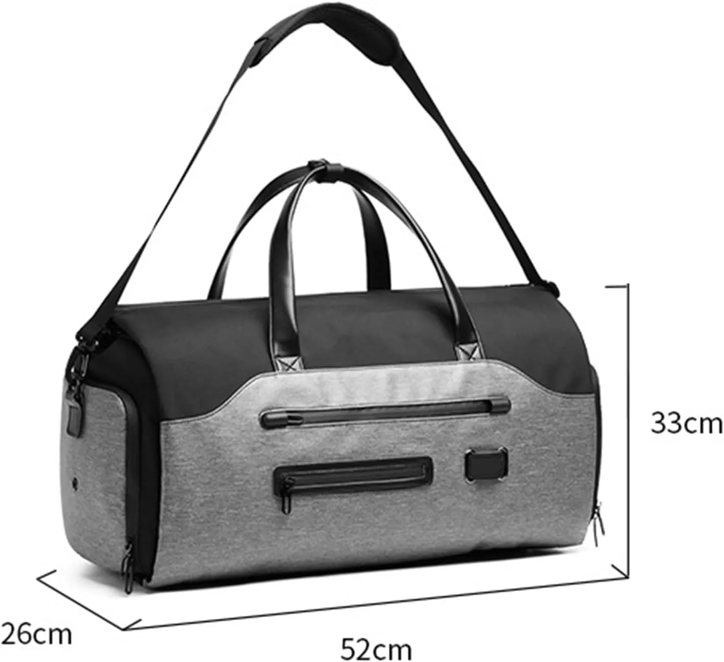 Weekender Travel Bag 20in Garment Bags for Travel,Carry On Suit Bags for Men,Garment Bag with Shoe Compartment Sport Gym Bag(B)