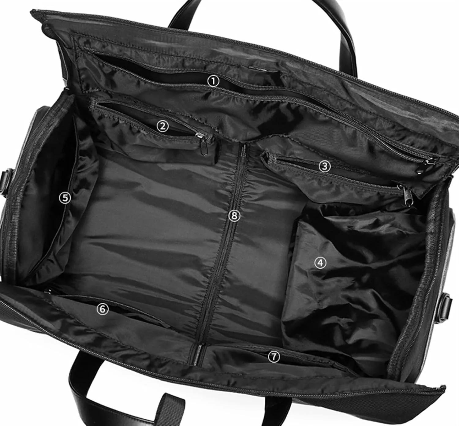 Weekender Travel Bag 20in Garment Bags for Travel,Carry On Suit Bags for Men,Garment Bag with Shoe Compartment Sport Gym Bag(B)