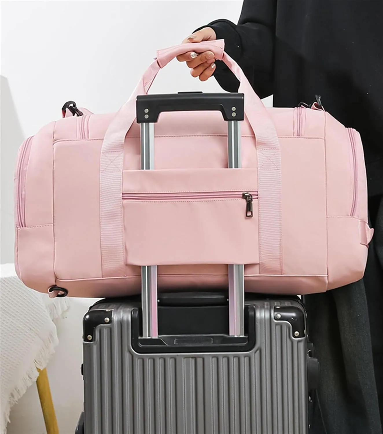 Weekender Travel Bag 20in Oxford Cloth Travel Garment Bag,Carry On Garment Duffel Bag for Women Sports Bag Sport Gym Bag(G)