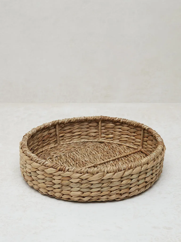 Westside Home Brown Round Basket