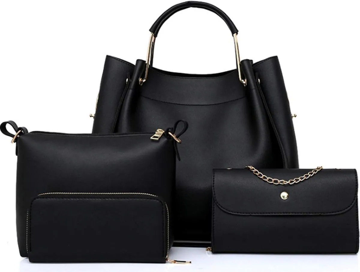 Women Handbags PU Leather Large Shoulder Cross-Body Bags Satchel Tote Bags Purse