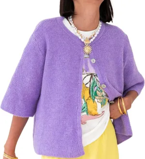 Women Knitted Button Down Short Sleeve Tops Y2K Solid Color Crew Neck Relaxed Sweater Cardigan Going Out Knit Tops