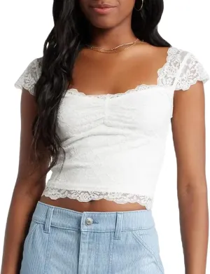 Women Y2k Lace Trim Tank Tops Cute Floral Lace LowCut Ruffle Going Out Camisole Summer Fairycore Coquette Streetwear