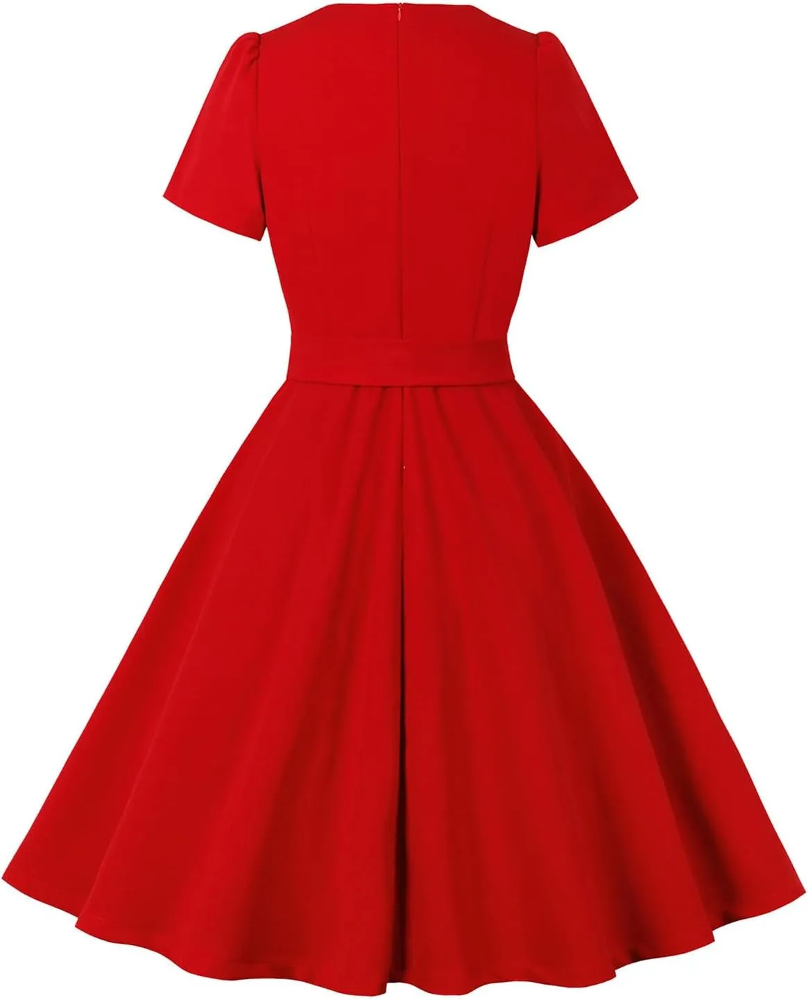 Women's 1950s Audrey Retro French Vintage Style Floral Rockabilly Prom Dresses 50's 60's Cocktail Party Swing Dresses