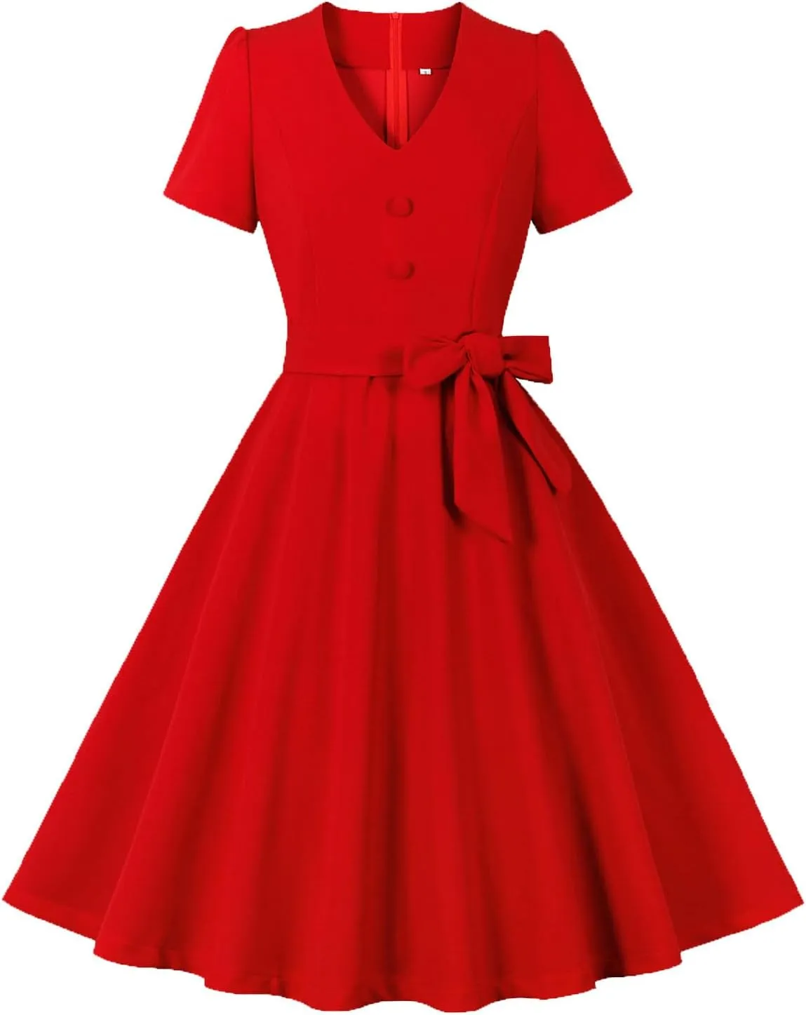 Women's 1950s Audrey Retro French Vintage Style Floral Rockabilly Prom Dresses 50's 60's Cocktail Party Swing Dresses