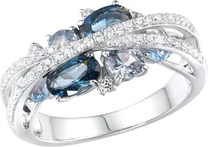 Womens Wedding Bands Dainty Rings Jewelry for Women Fashion Crossring Imitation Diamond Zircon Ring Rings for Teen Girls Jerwery Eternity- Engagement Promise Fingering Ring for (Silver, 7)